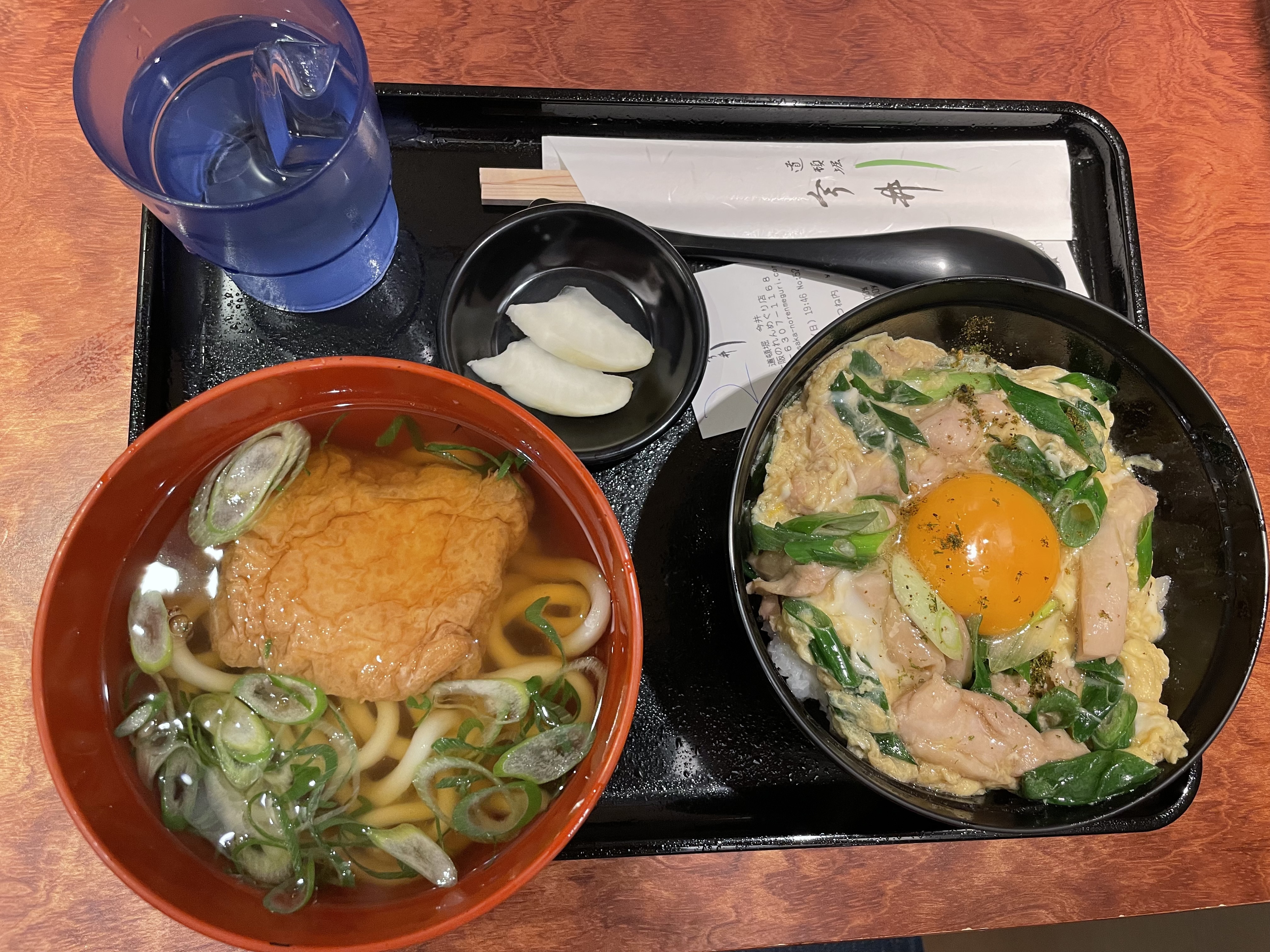 うどんと親子丼